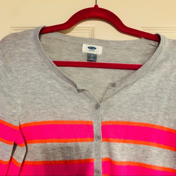 BNWOT Old navy striped cardigan size small - Picture 2 of 6